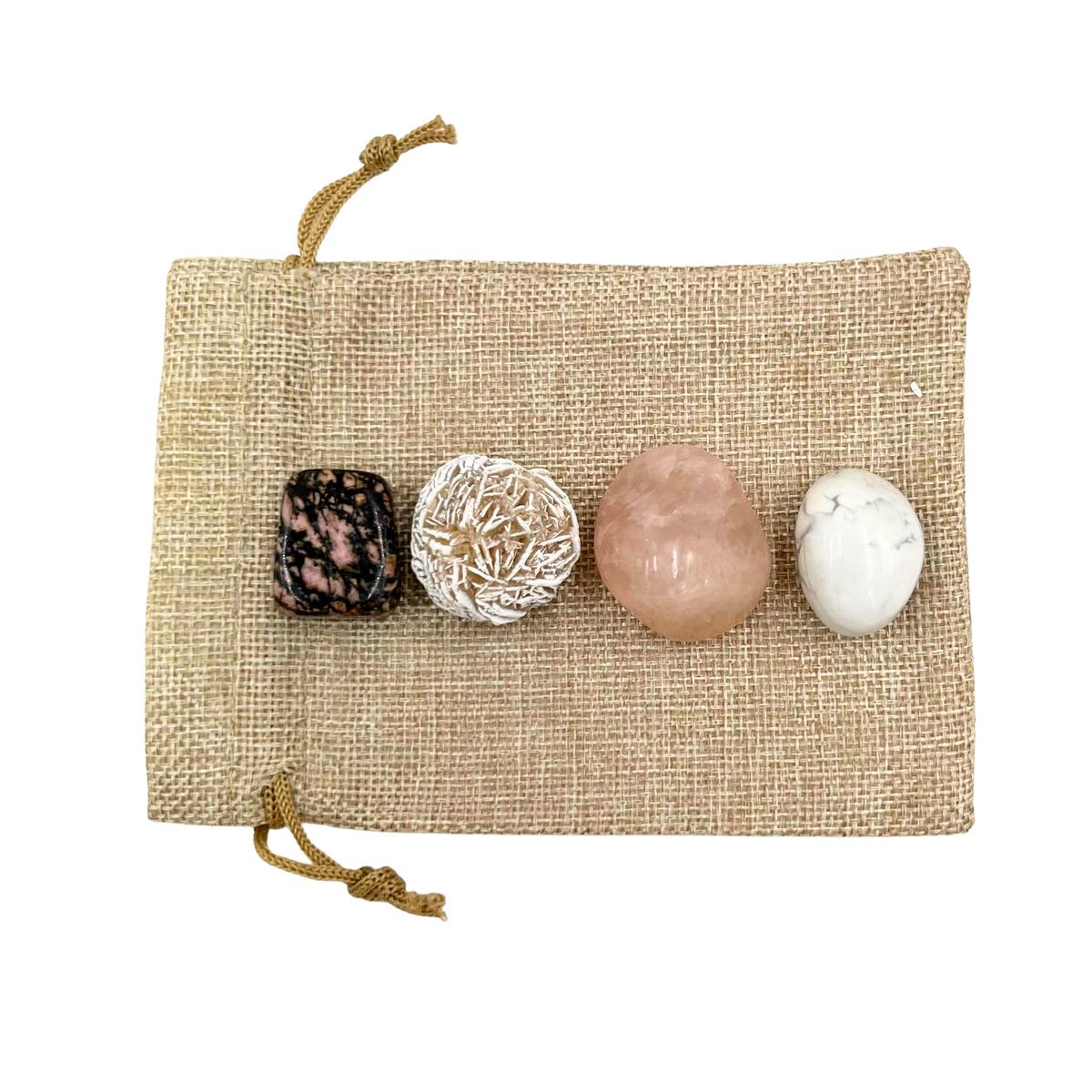 Healing Heartbreak Crystals Gift Bag Gemstones for Anxiety Crystal Charm Shop