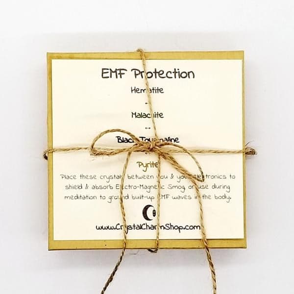 emf protection crystal gift set