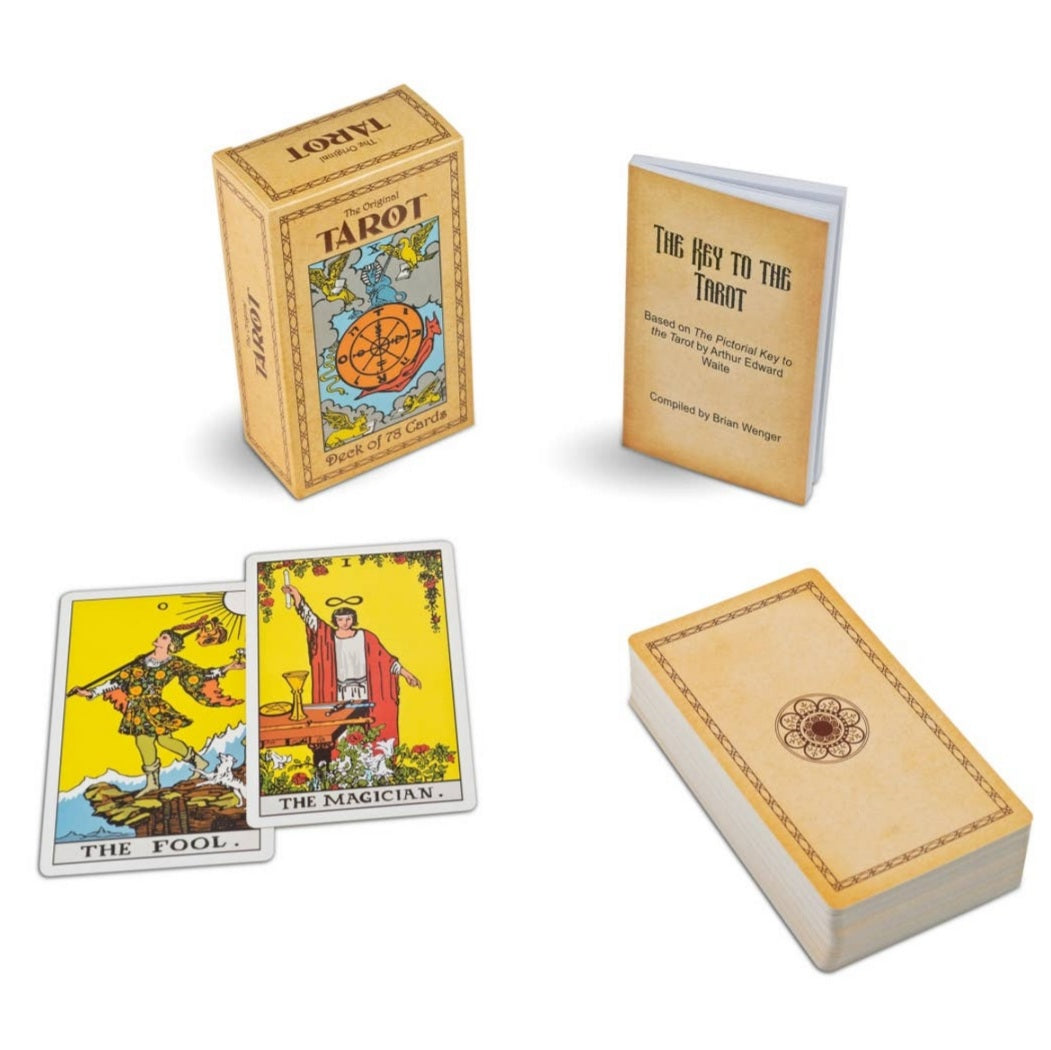 Spektakulær Centimeter Portræt The Original Tarot Deck | Rider, Waite, & Smith Tarot Cards | Guide Bo –  Crystal Charm Shop