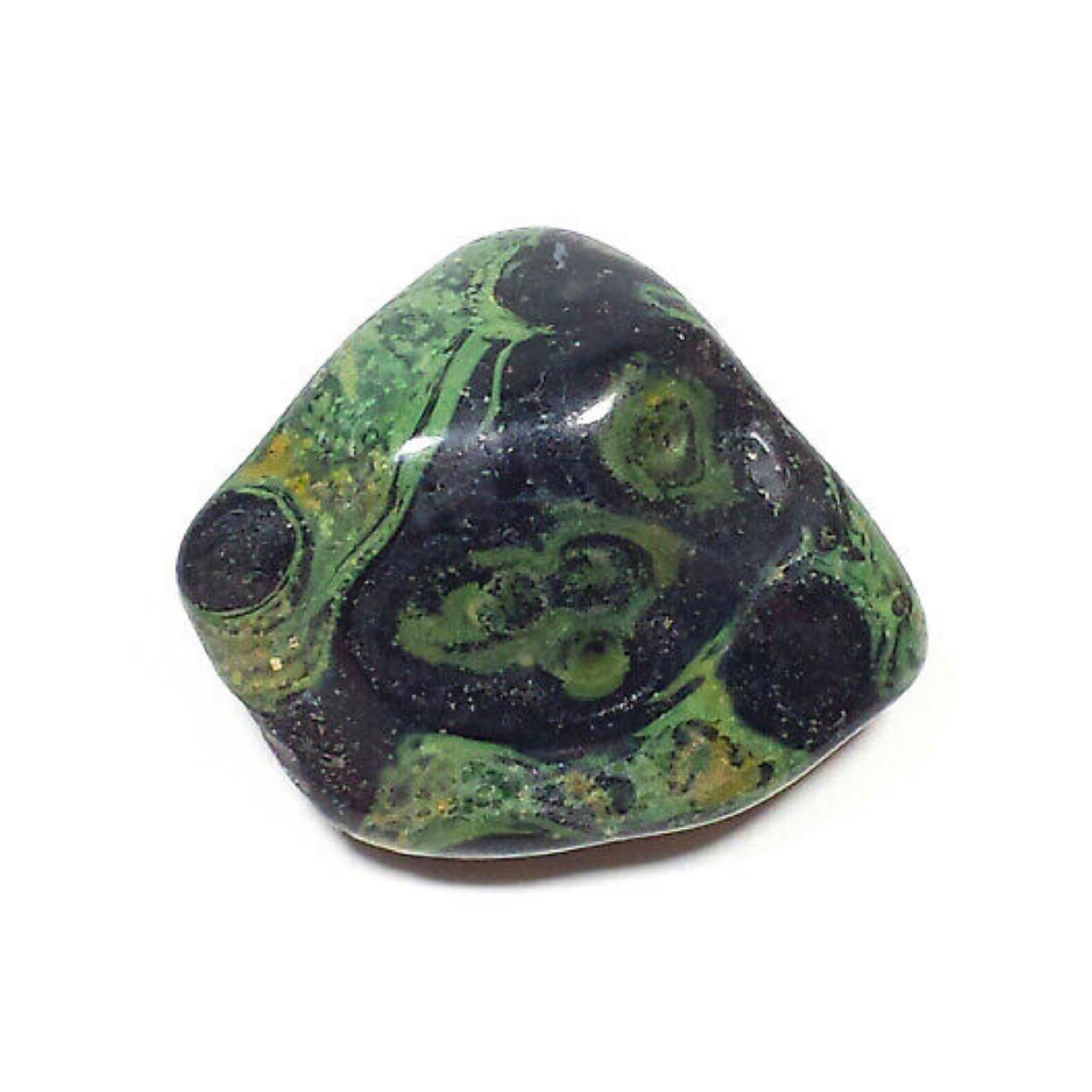 Green and sales black crystal stone