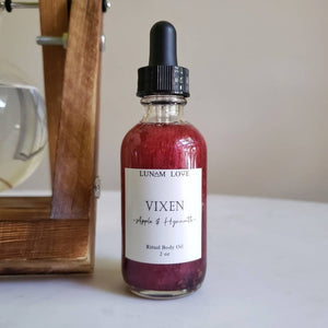 Vixen Botanical & Crystal Infused Oil | Intention & Manifesting Oil | Body Oil | Healing Ritual Oil