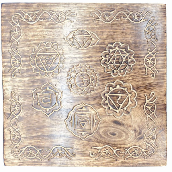 7 chakra symbol wood box