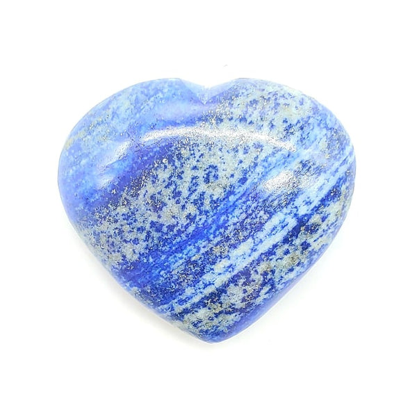 blue lapis lazuli puffy heart