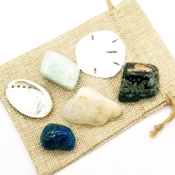 calming ocean crystals gift set