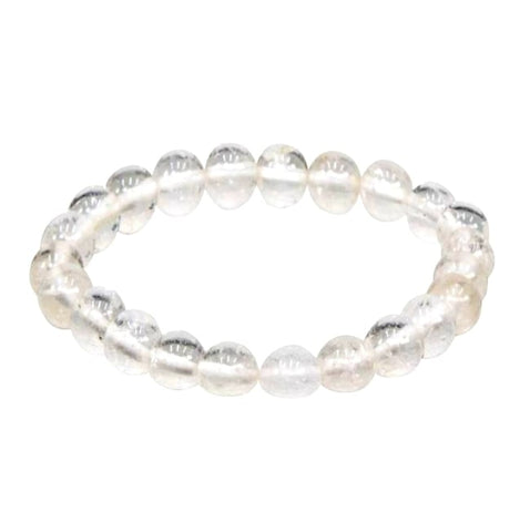 clear quartz bead bracelet
