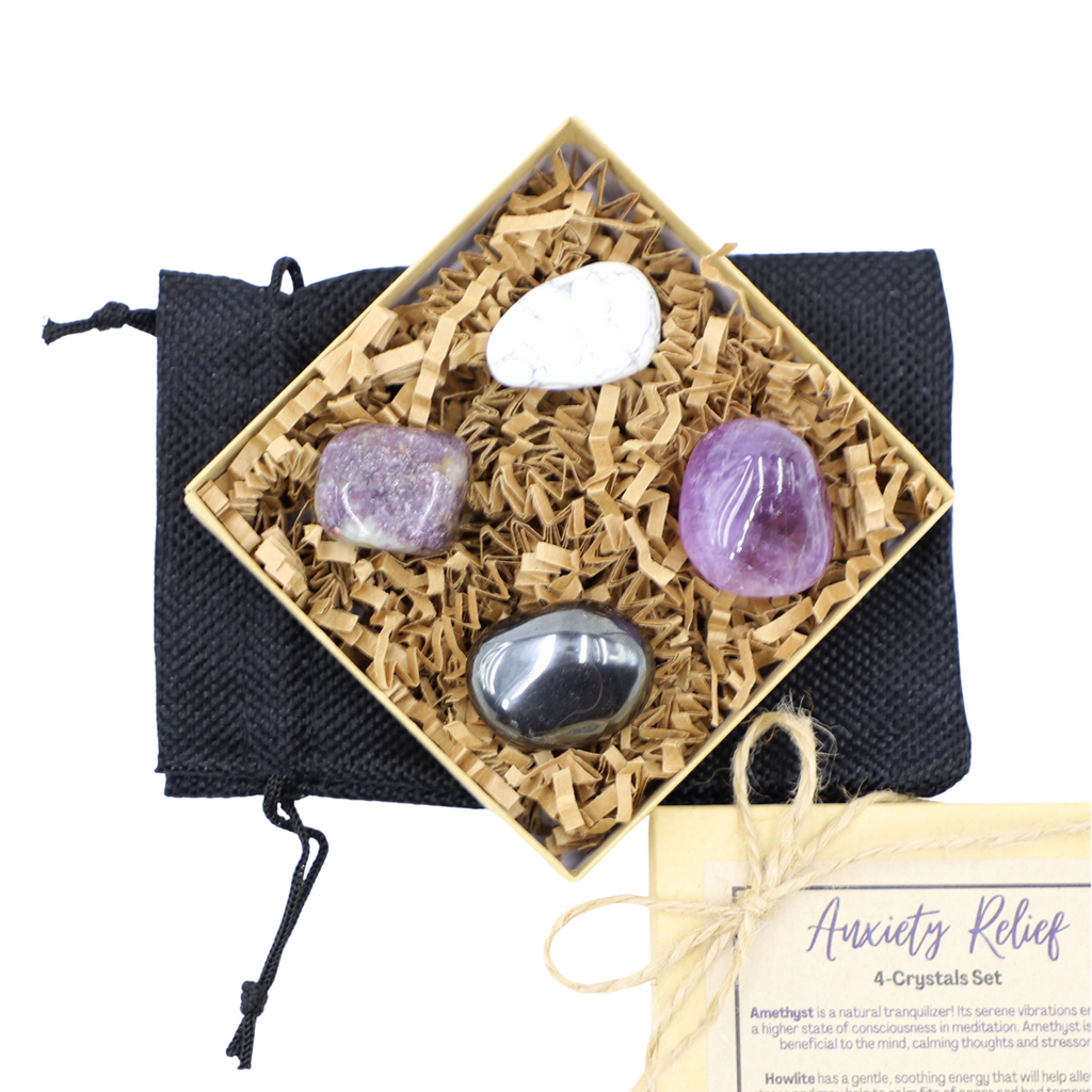 Anxiety Relief Crystals Gift Bag Gemstones for Anxiety Crystal