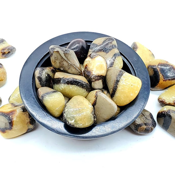 large brown and yellow stones
