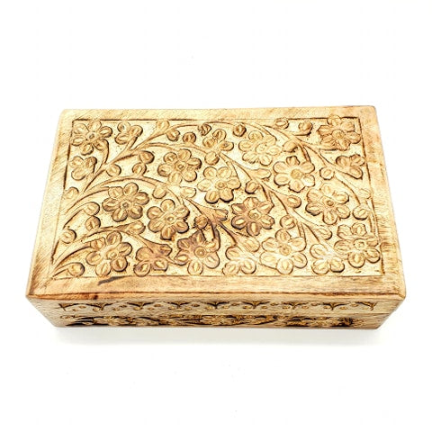 Buy Handmade Wooden Jewellery Box For Women - Wooden Jewellery Storage Box - Jewellery Organisers Box - Storage Boxes For Jewellery - Wood Multipurpose Jewellery Holder Gifts Item Home Decor 8x5x2.5 Inches