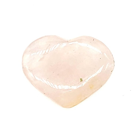 large rose quartz puffy heart