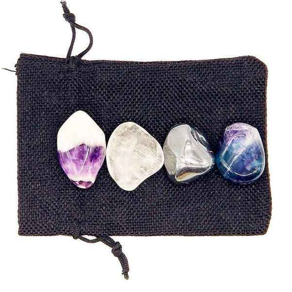 meditation crystal healing gift set