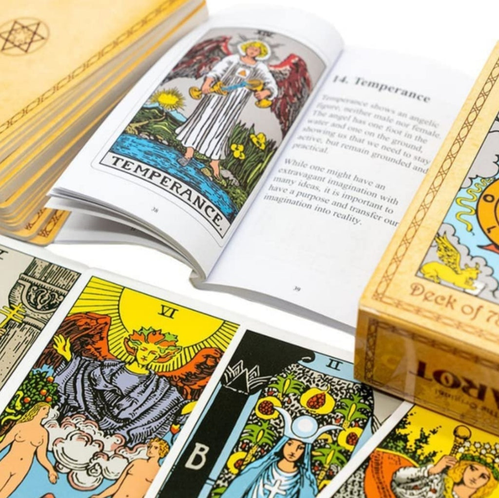Spektakulær Centimeter Portræt The Original Tarot Deck | Rider, Waite, & Smith Tarot Cards | Guide Bo –  Crystal Charm Shop