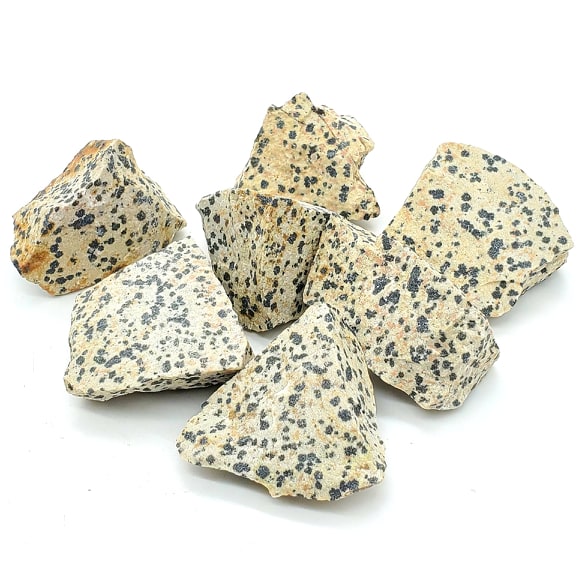 raw dalmatian jasper healing stones