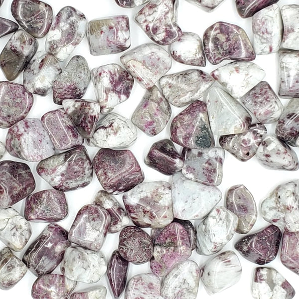 tumbled ruby tourmaline crystals